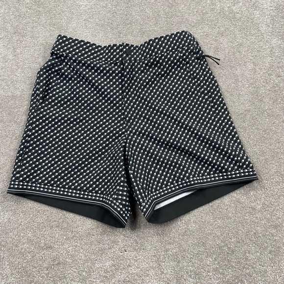 VRST Other - VRST Mens 6" Resort Short Pure Black Print Relaxed Fit Performance MAX251107PB S